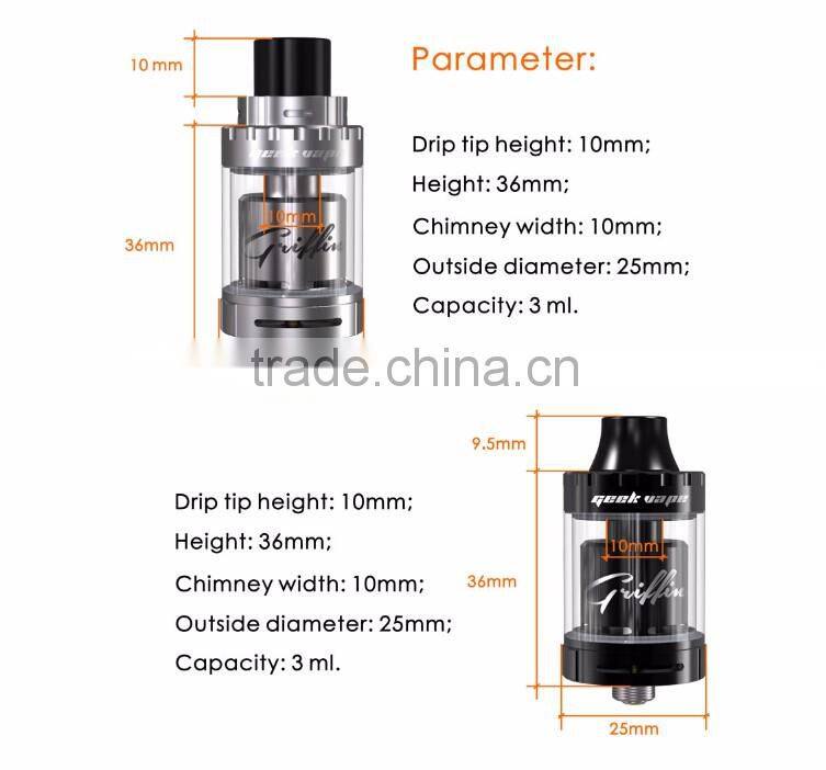 Authentic Mini RTA GeekVape Griffin 25 mini RTA from CACUQ 3ml Griffin 25mm Mini