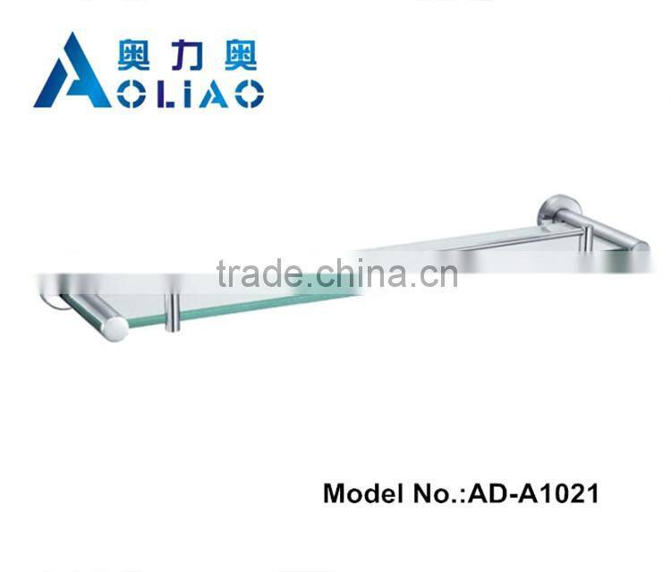 High quality Bathroom accessory stainless steel single glass platproms