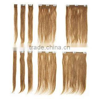 Popular single clip in hair extension 100% Brazilian human hair