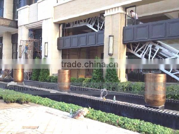 Metal Bronze Brass Flower Pot for Property Decoration