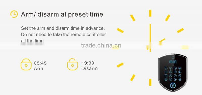 China Factory OEM/ODM GSM security wireless 3G WIFI smart security alarm system YL-007WM2