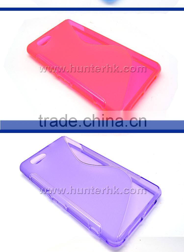 Hot Sale Simple S Curve For Sony D5503 TPU Gel Case