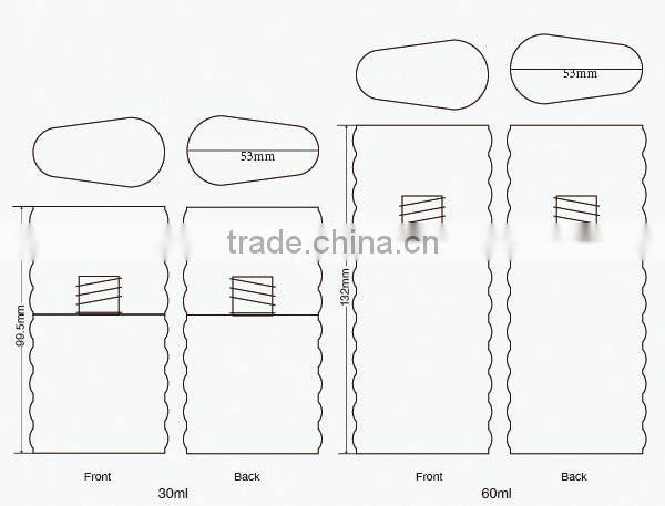 Plastic Travel Lotion Bottles 30ml