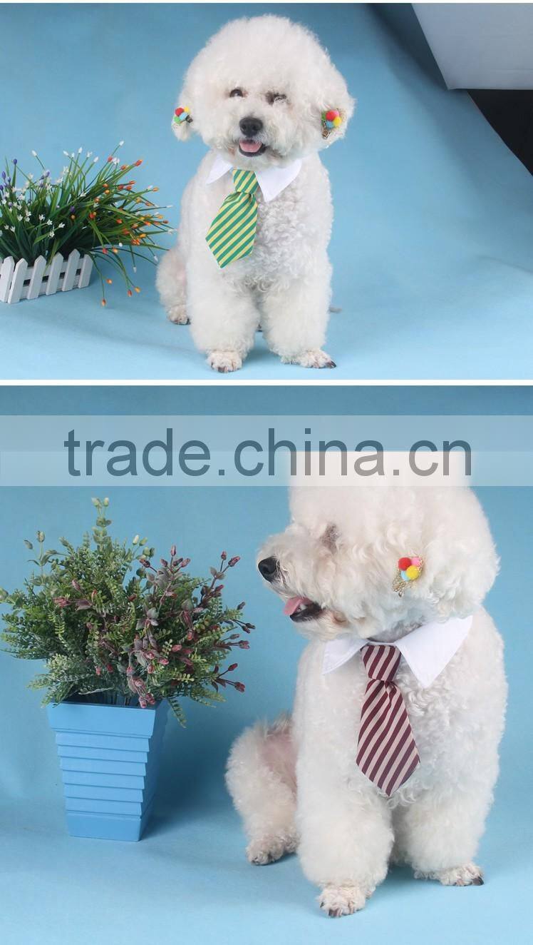 High Quality Striped Pet Tie Dog Cat Tie 5 Colors Pet Accesories