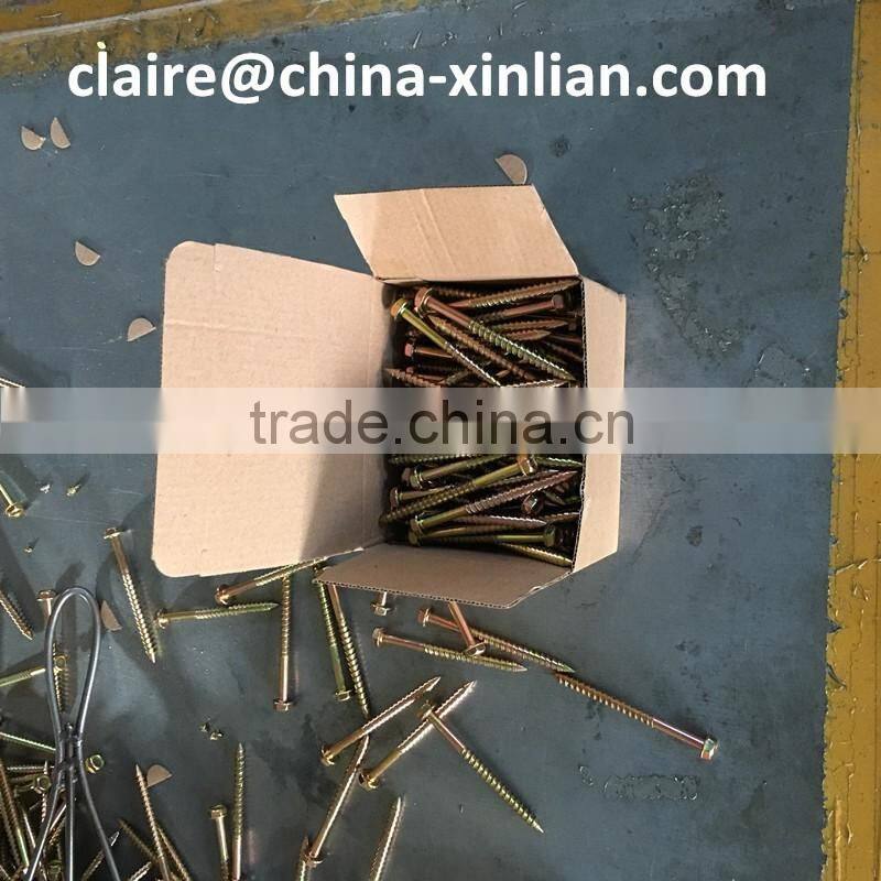 XL-B43 Yellow zinc plated roofing screws