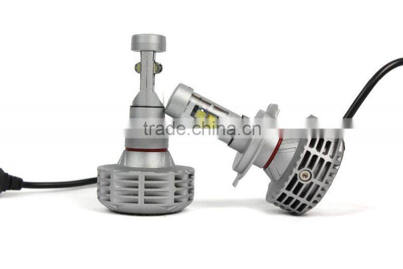 Newest G6 strong lifespan 50000 hours no fan all in one super bright h4 car led headlight china factory direct