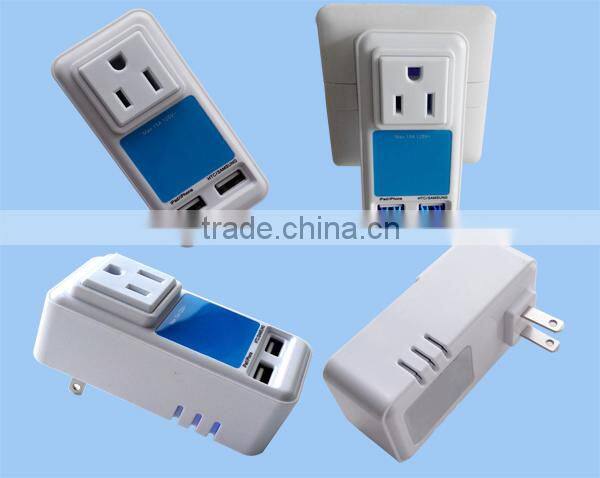 universal wall socket 2 port usb charger