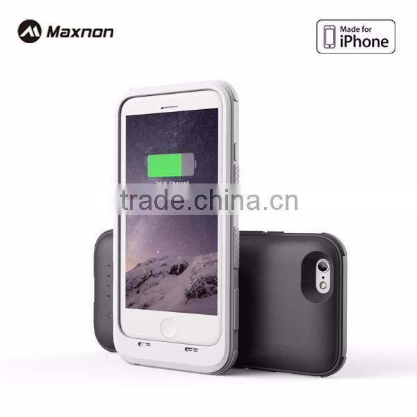 MFI certified phone backup battery case for iPhone 5 plastic Battery Case for iPhone 6 Power Bank Case for iPhone 6s