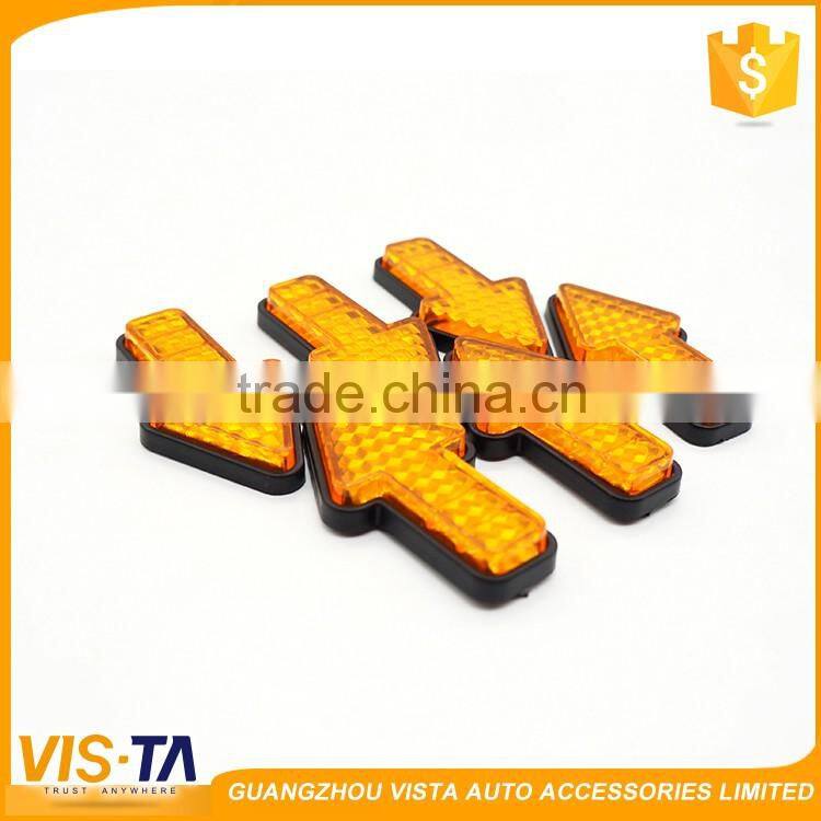 New arrival high quality warning reflector road rear trailer orange arrow car reflector