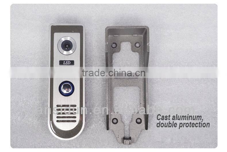 2016 hot sale in Asia 7 inch video interphone system audio door bell