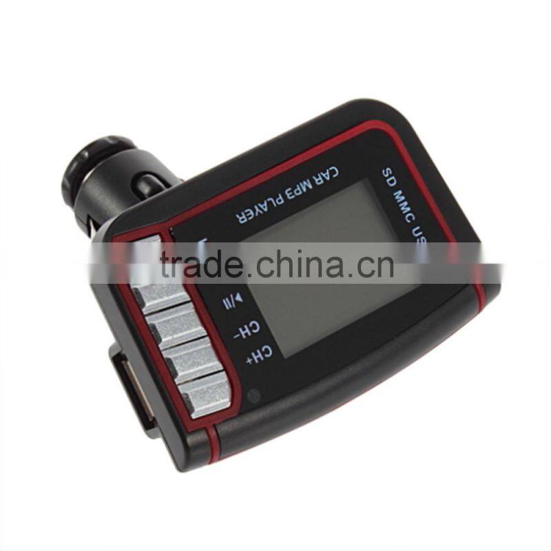 High Quality 1.44 inch LCD Wireless Remote Control USB Drive for SD TF Card FM Transmitter Car MP3 Player