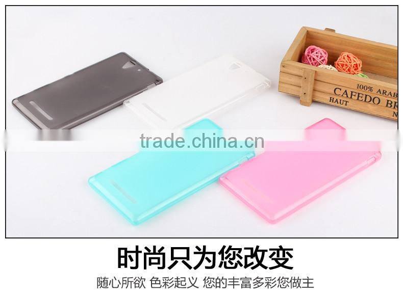 Keno Outer Glossy Inner Matte TPU Gel Cover Case for Sony Xperia C3