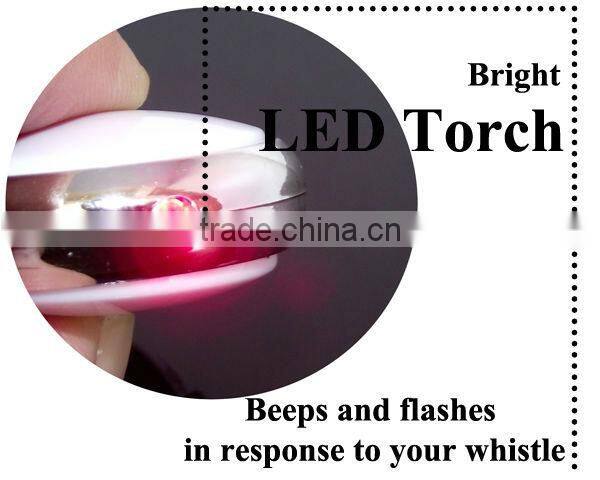 Blister Packing Promotional Electronic Switch LED Light Whistle Key Finder