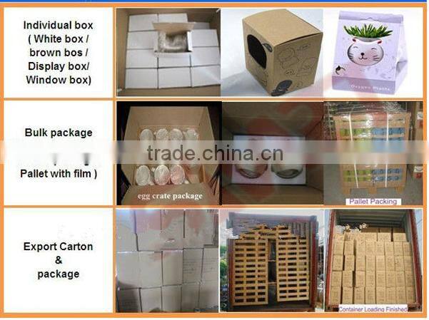 2016 modern ceramic decoration 3 pic a set silver white jar for living room