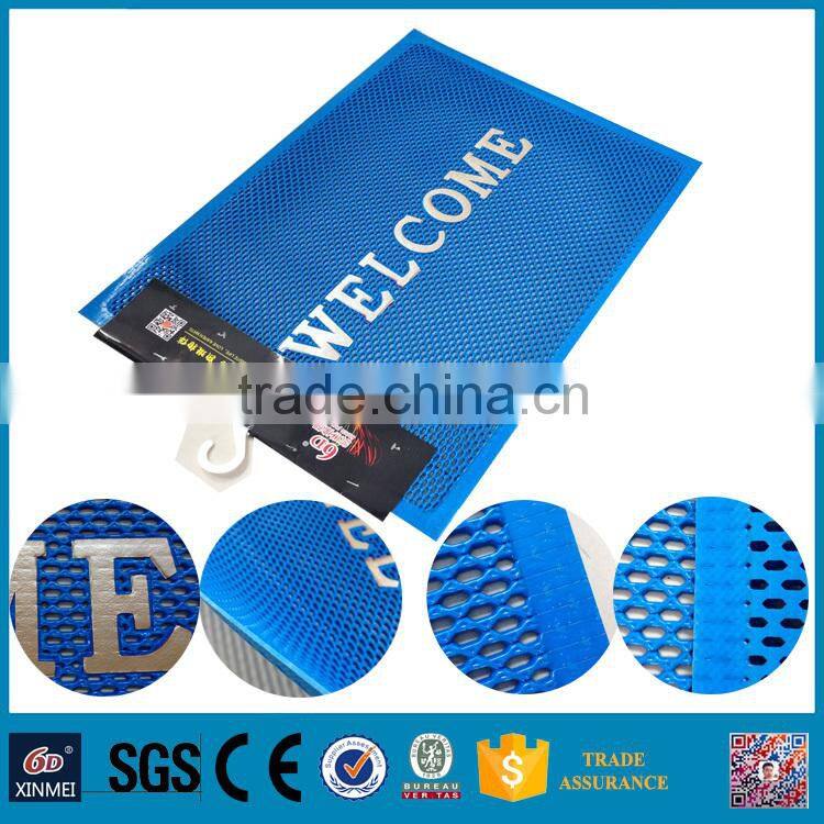 WELCOME word Waterproof pvc Anti-slip carpet rug