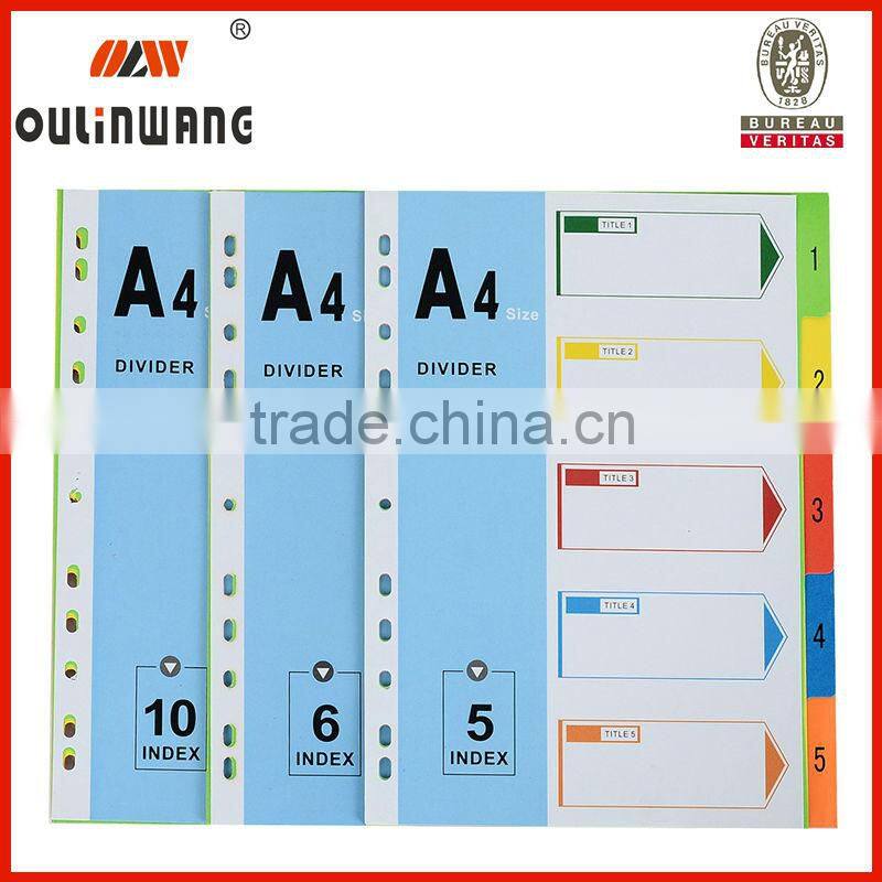 A4 index divider paper