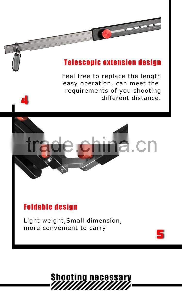 Foldable mini photography Camera Jib Crane Rocker Arm for film shooting