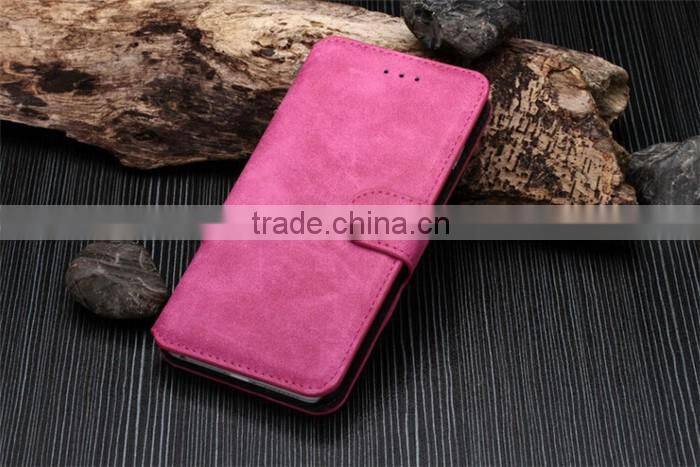 2016 magnetic flip wallet retro leather case for iphone 6 6s 4.7