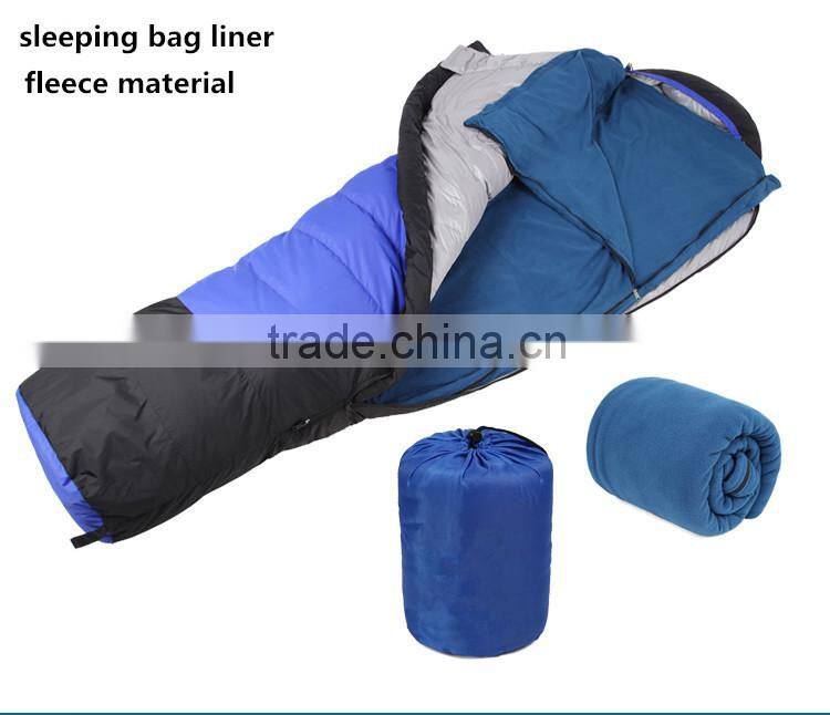 Outdoor light camping heated mummy minion down sleeping bag