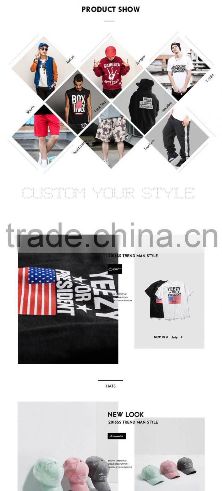 Wholesale O Neck Top Quality Customized Boys Printed T Shirts Short Sleeve Cotton