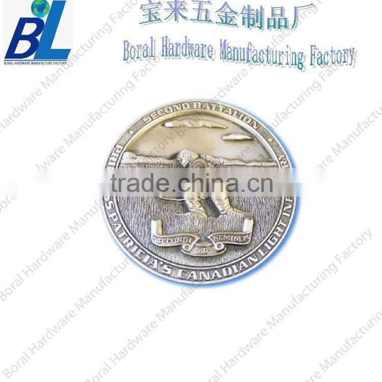 Die struck whole metal Arab marine challenge coins