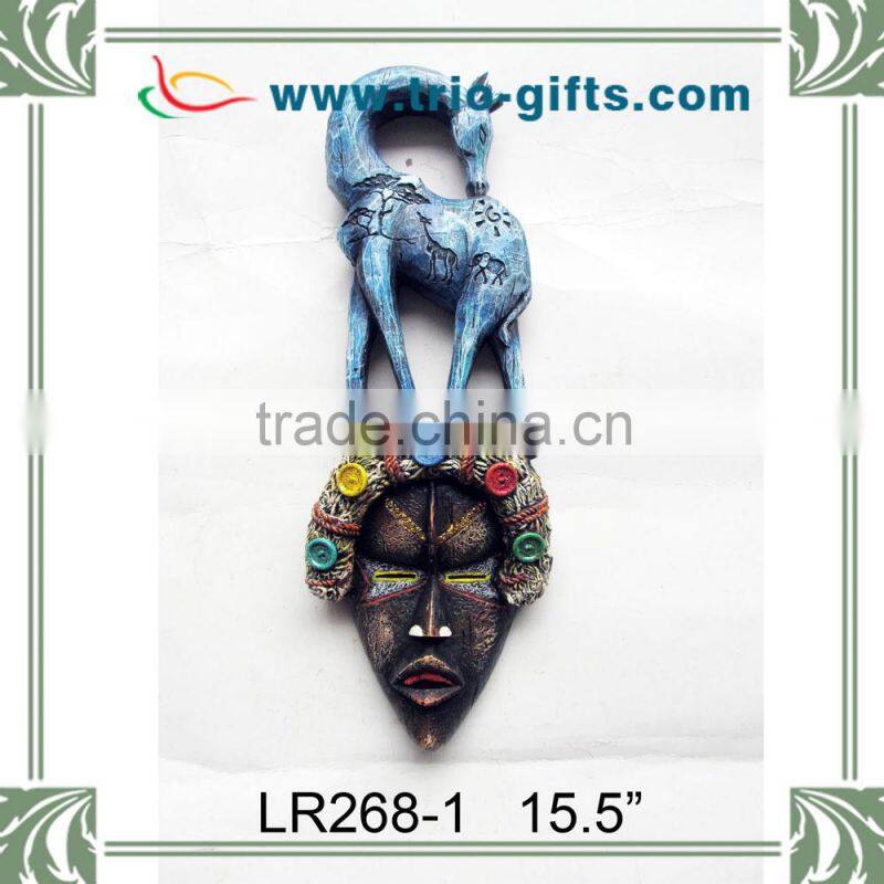 Wholesale Giraffe Desgin Polyresin Souvenirs Wall Hanging