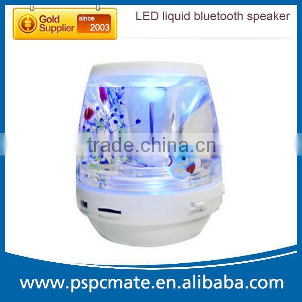 Handfree Stereo bluetooth wireless liquid speaker support TF card