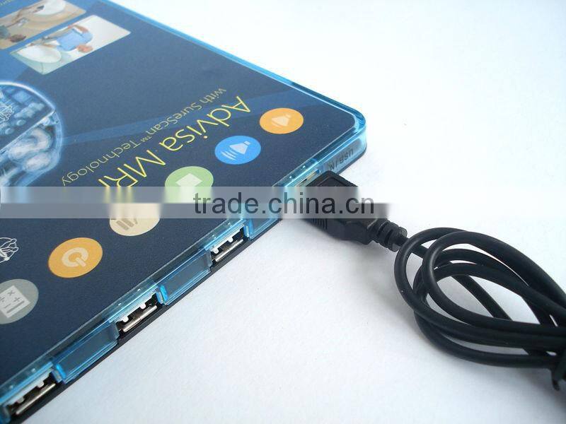 full color print multi media mouse pad with hub 2.0