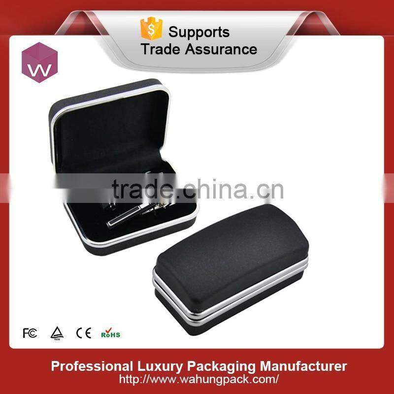 Customized leather cufflinks boxes packaging