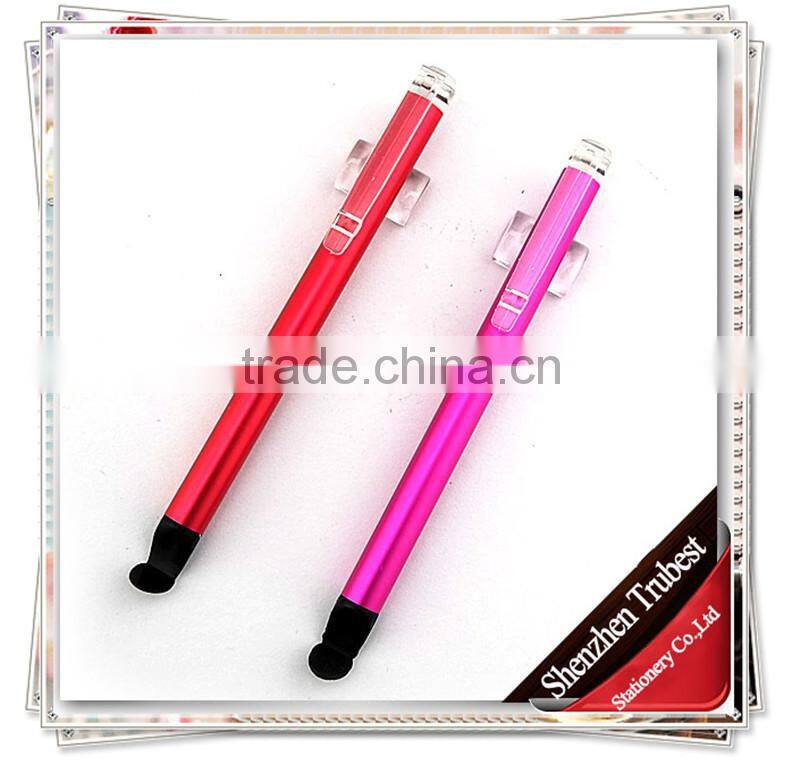 TTO-04 Novelty touch pen with clip , Customize Stylus pen for promotional