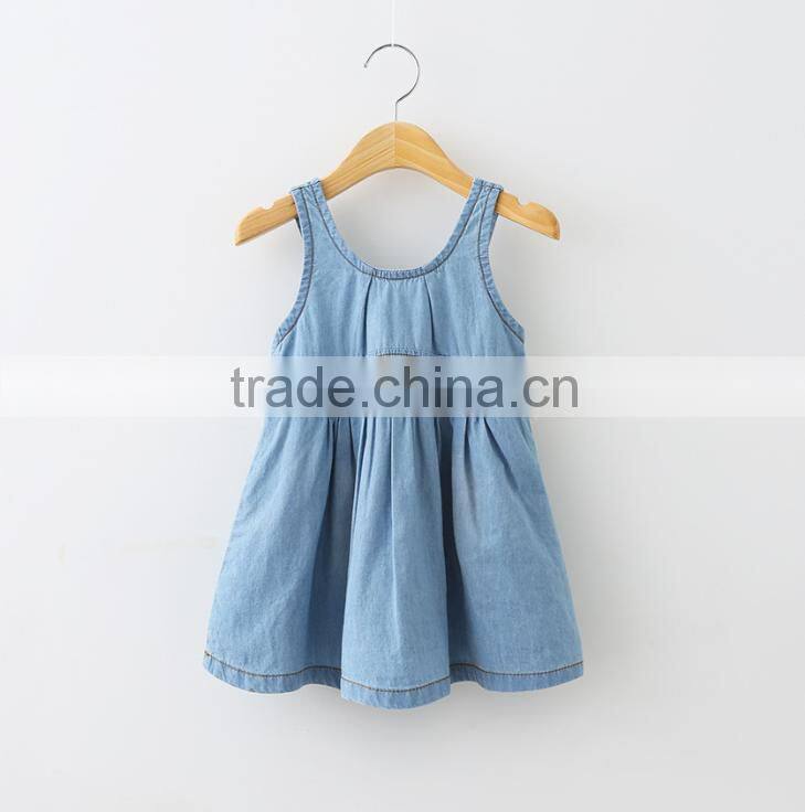 Denim Overalls Dresses for baby girls,,Backless dress