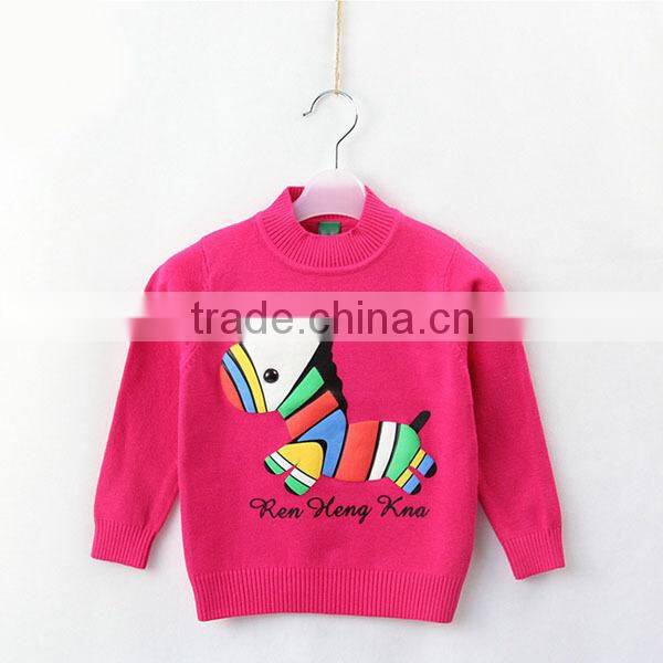 Colorful horse print desgin baby boys modern sweater