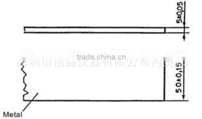 Standard IEC61032 electrical safty test probe 43 rectangular finger