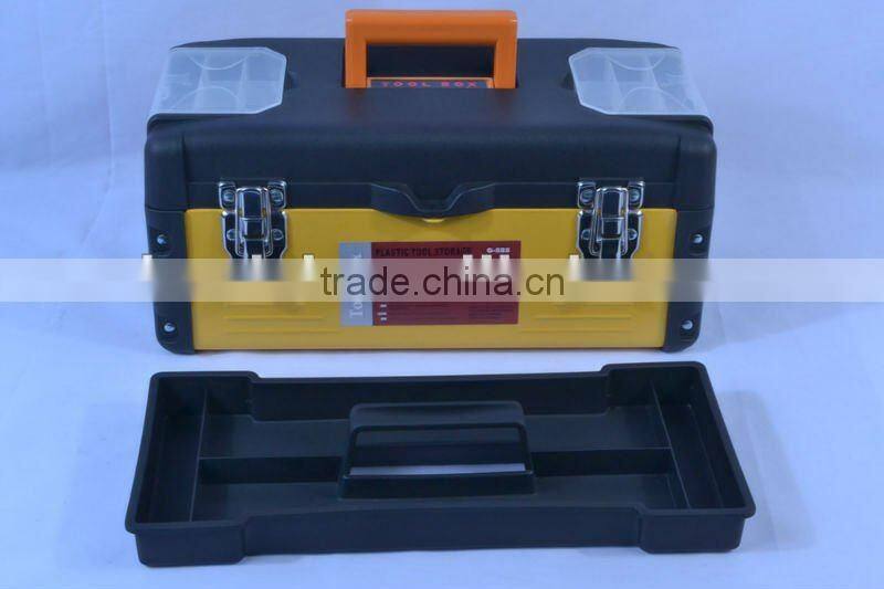 Plastic Toolbox with Handle Art Craft Storage Case Carry Tool Box