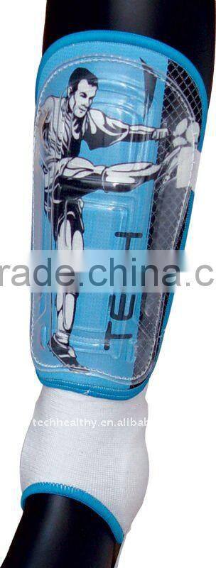 Transparent soccer shin guards