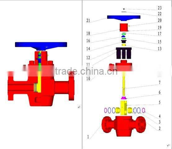 API 6A slab gate valve