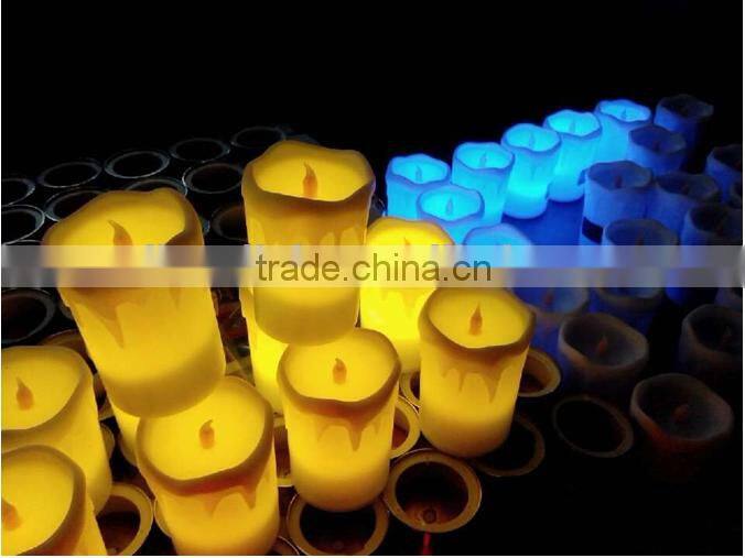 rechargable battery operated wedding party night club bar glowing light up led portable candle table lamp