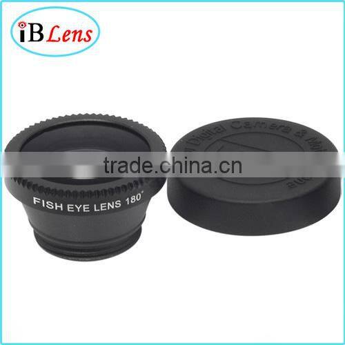 fisheye lens with cover for mobile phone , phone accessories