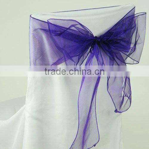 Organza Chair Sash for Party Decoration