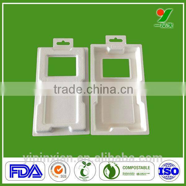 Recycled environmental molded pulp tray cheap plant fiber paper packaging