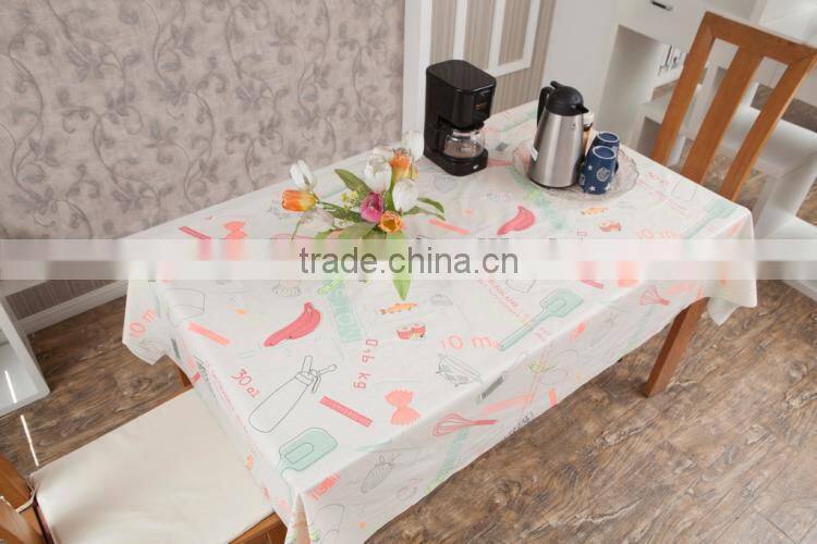 Table cloth in kitchenware oilcloth , custom table cloth, restaurant table decoration