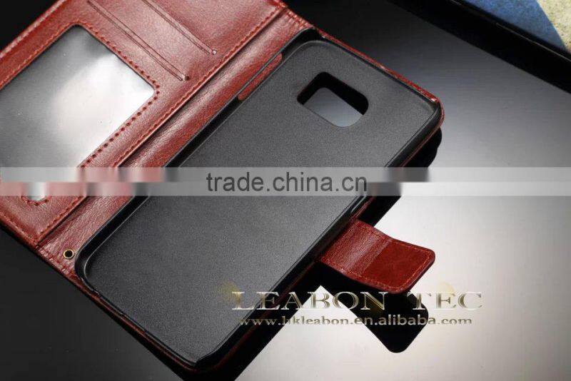 2015 Hot Selling Item Coach Wallet and Phone Case New Galaxy S6 Luxury Leather Casefor Galaxy S6 Case