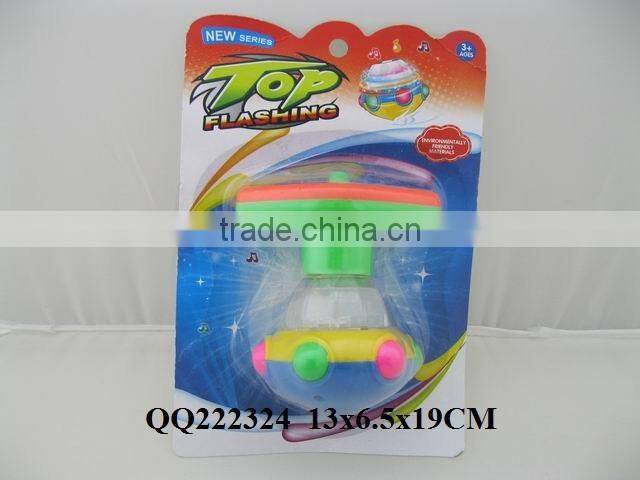 popular flashing peg-top with music toy
