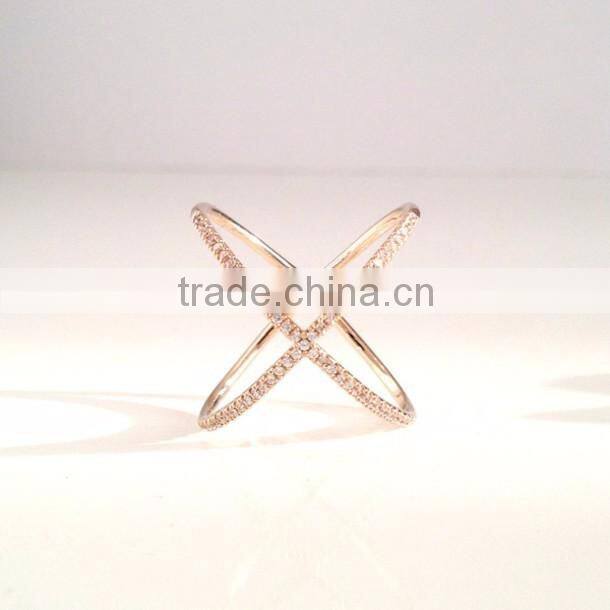 latest gold finger ring designs pave diamond ring 925 sterling silver