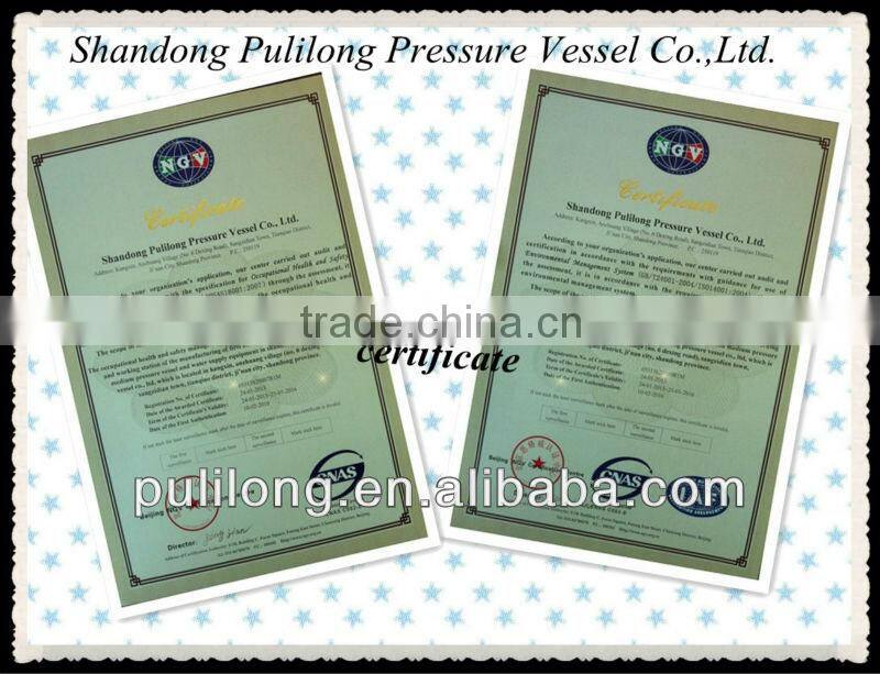 ASME big volume natural gas storage tanks/ pressure vessel