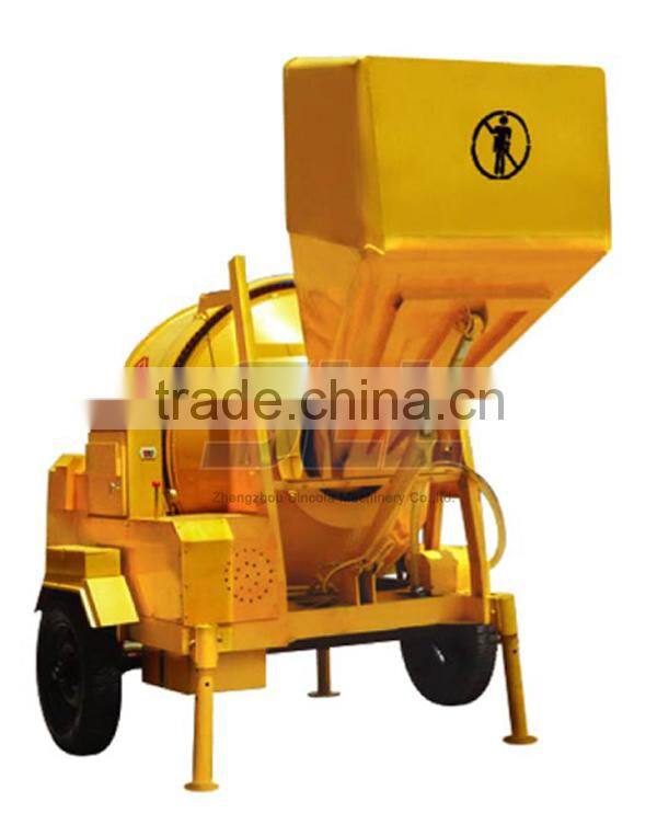 Concrete mixer with Diesel engine