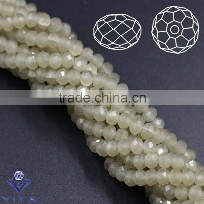 6MM pink flat round jade material 48 faceted for latest design beads necklace