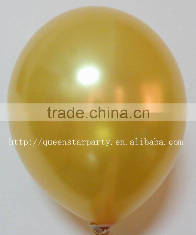Latex balloons party balloons Metallic color gold