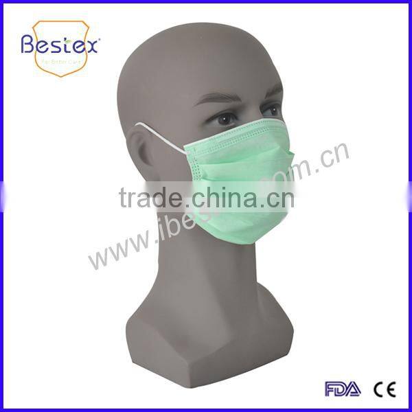 Disposable Earloop Face Mask With Shield for eye protection