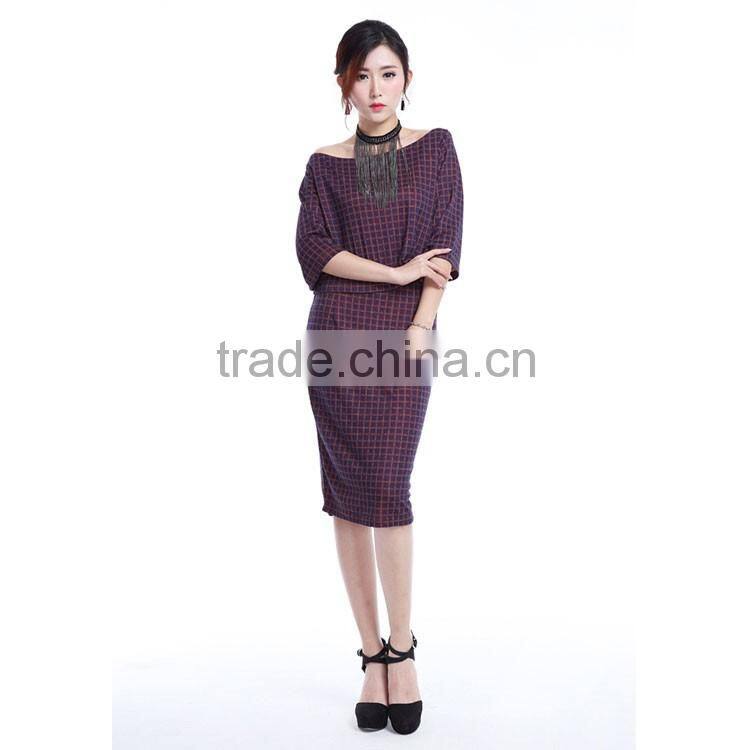 Fashion Women clothing wholesale two -piece elegant half sleeve summer latest design dress for lady